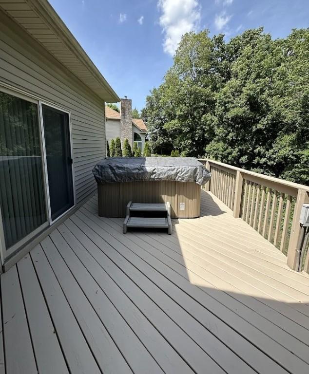 80 Endicar Dr, Irondequoit, NY 14622 - deck with a hot tub