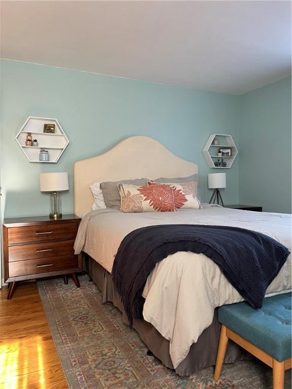 584 Falstaff Rd, Irondequoit, NY 14609 - bedroom featuring wood finished floors