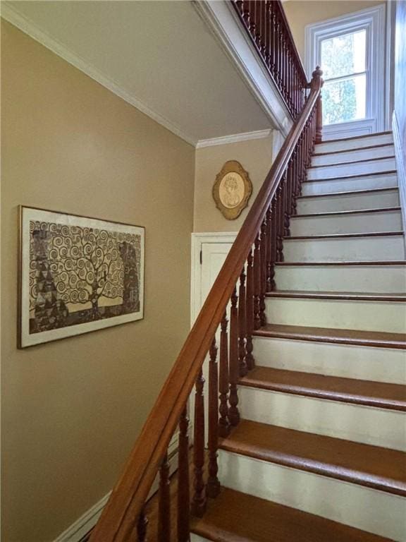 35799 State Highway 10, Hamden, NY 13782 - stairway with crown molding