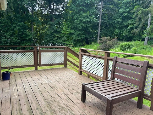 35799 State Highway 10, Hamden, NY 13782 - view of wooden terrace