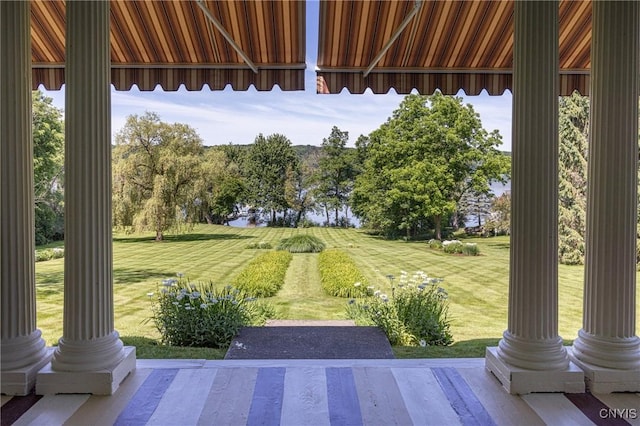 71 Forman St, Cazenovia, NY 13035 - view of grassy yard featuring a water view