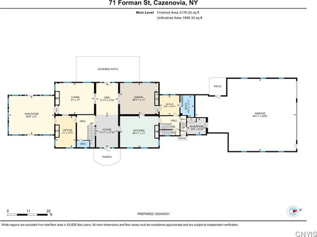 71 Forman St, Cazenovia, NY 13035 - view of floor plan / room layout