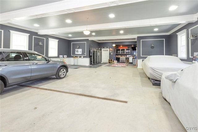 71 Forman St, Cazenovia, NY 13035 - garage with recessed lighting