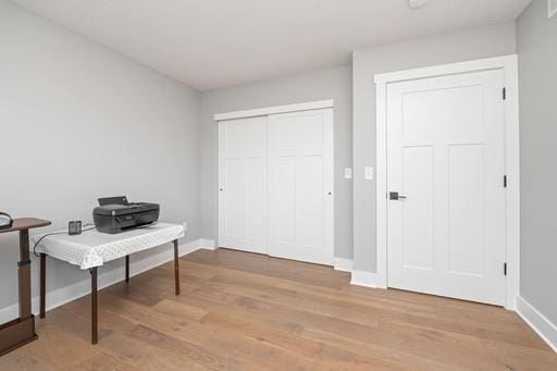 61 Kirkdale Cir, Greece, NY 14612 - office with baseboards and light wood-style floors