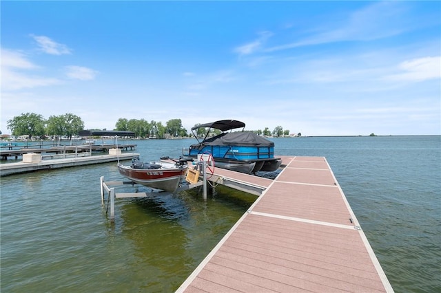 8545 Greig St, Sodus, NY 14555 - dock area with a water view and boat lift