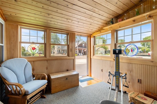 8545 Greig St, Sodus, NY 14555 - sunroom featuring vaulted ceiling