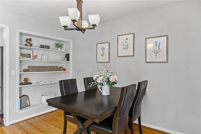 16 Trowbridge Trl, Pittsford, NY 14534 - dining space featuring a chandelier and wood finished floors