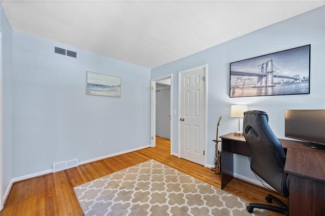 16 Trowbridge Trl, Pittsford, NY 14534 - office area featuring baseboards and wood finished floors
