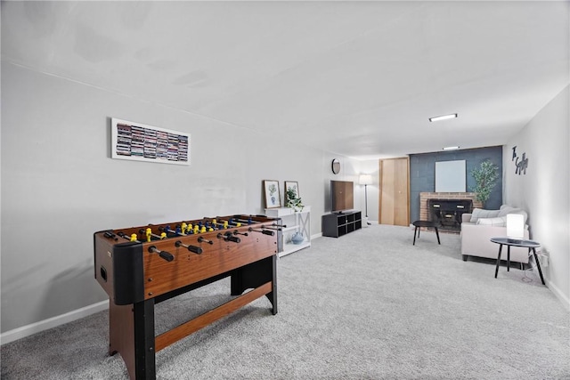 16 Trowbridge Trl, Pittsford, NY 14534 - rec room with carpet flooring and baseboards