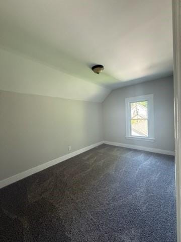 41 Garnet St, Rochester, NY 14609 - bonus room featuring lofted ceiling and dark colored carpet