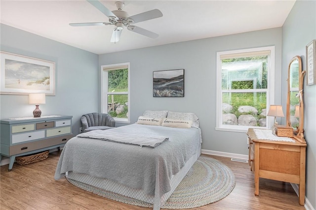 3919 N Park Way, Walworth, NY 14568 - bedroom featuring wood finished floors and a ceiling fan