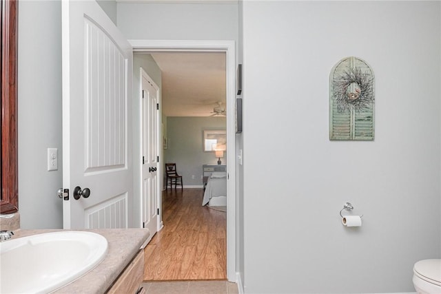 3919 N Park Way, Walworth, NY 14568 - bathroom with vanity and tile patterned floors