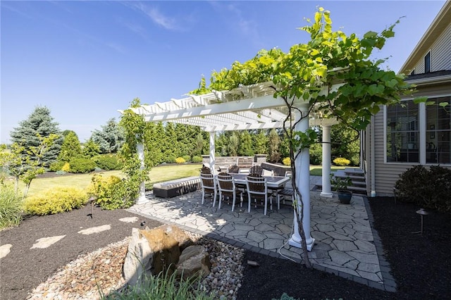 4 Crowne Pointe Dr, Penfield, NY 14526 - view of patio featuring a pergola