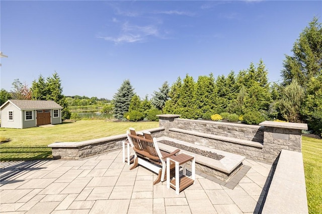 4 Crowne Pointe Dr, Penfield, NY 14526 - view of patio / terrace with an outbuilding and view of scattered trees