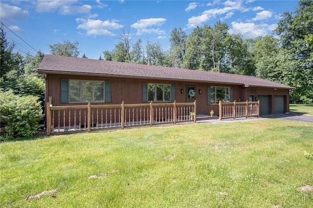 3405 Atlantic Ave, Penfield, NY 14526 - view of front of home with a garage, driveway, and a front yard