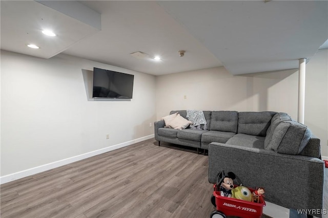 278 Shady Grove Dr, Amherst, NY 14051 - living room with wood finished floors and recessed lighting
