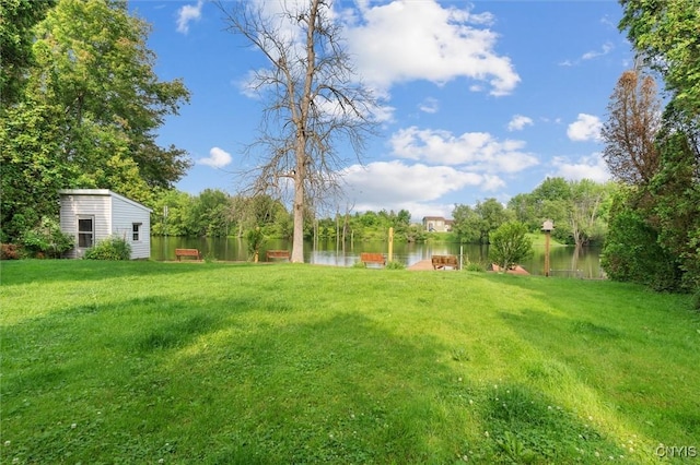 55 Ainslee Dr, Schroeppel, NY 13132 - view of yard featuring a water view and view of scattered trees