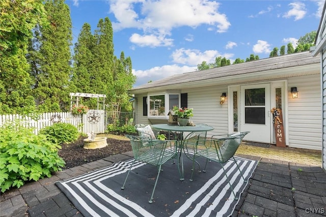 55 Ainslee Dr, Schroeppel, NY 13132 - view of patio / terrace featuring outdoor dining space