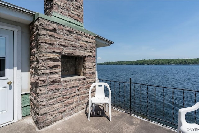 44420 Butterfield, Alexandria, NY 13607 - view of patio / terrace featuring a water view