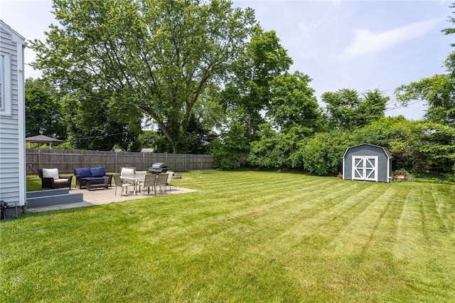 196 Saint Johns Dr, Greece, NY 14626 - view of yard with a patio area and a shed