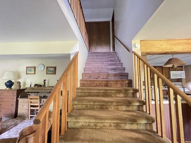 22869AND22871 State Highway 23, Harpersfield, NY 13786 - stairway with carpet flooring
