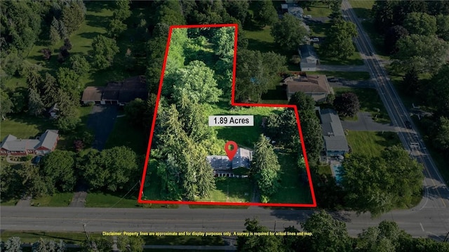 2429 English Rd, Greece, NY 14616 - aerial view of property's location featuring property parcel outlined