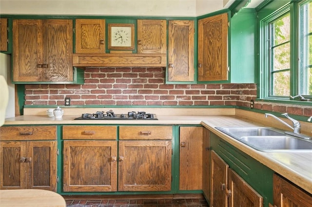 2429 English Rd, Greece, NY 14616 - kitchen featuring gas stovetop, light countertops, and healthy amount of natural light
