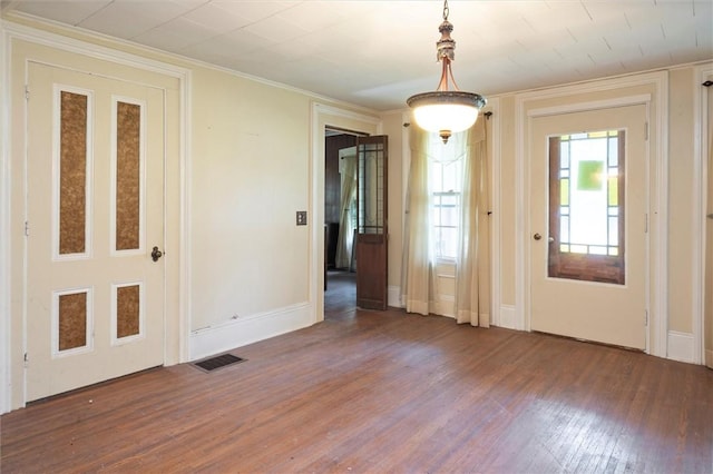 2429 English Rd, Greece, NY 14616 - foyer featuring wood finished floors and ornamental molding