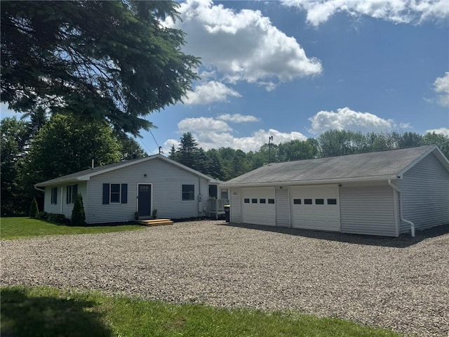 504 Whites Hill Rd, Guilford, NY 13780 - view of front of house with a garage and an outdoor structure