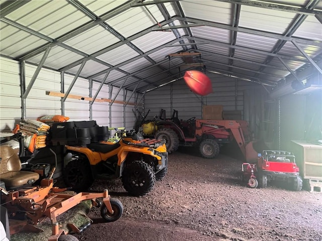 504 Whites Hill Rd, Guilford, NY 13780 - garage featuring metal wall