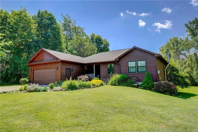 1622 Magog Rd, Macedon, NY 14502 - view of front of home with an attached garage, a front lawn, and driveway