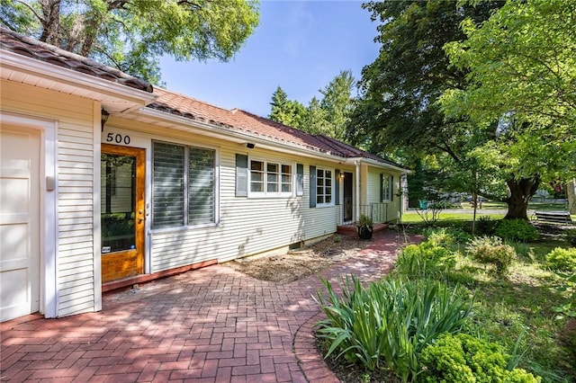 500 Pine Grove Ave, Irondequoit, NY 14617 - view of exterior entry featuring a patio area
