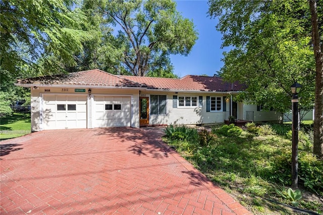 500 Pine Grove Ave, Irondequoit, NY 14617 - ranch-style home with a garage and decorative driveway