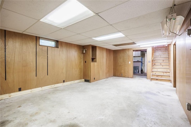500 Pine Grove Ave, Irondequoit, NY 14617 - basement featuring stairs and a drop ceiling