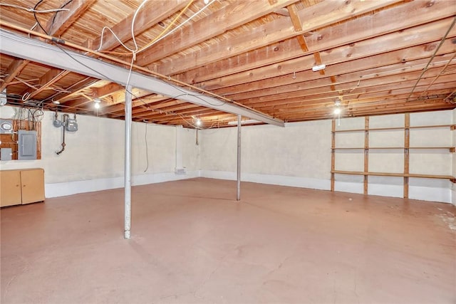 238 Fisher Rd, Chili, NY 14624 - unfinished basement with electric panel and gas meter