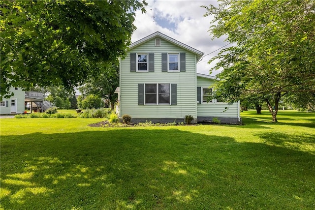 514 Maple St, Big Flats, NY 14814 - back of property with a lawn