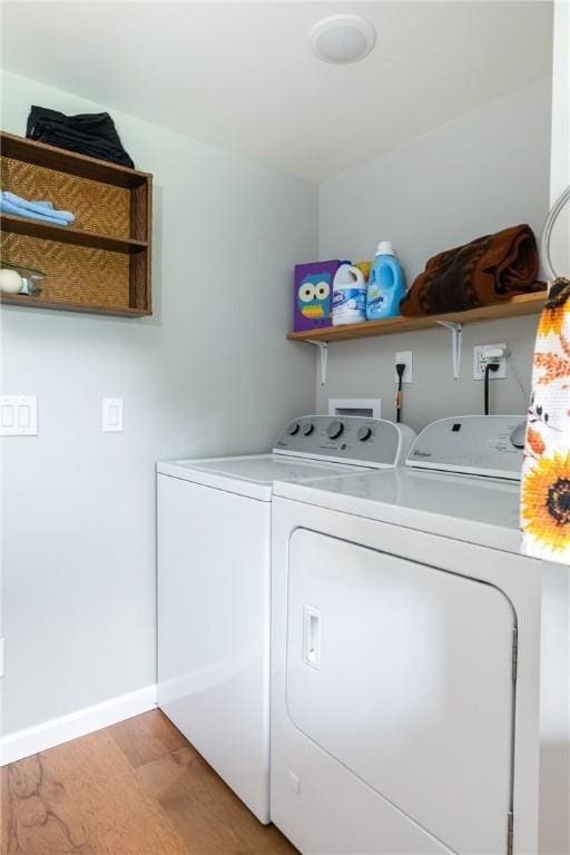 514 Maple St, Big Flats, NY 14814 - washroom featuring independent washer and dryer and light wood-style floors