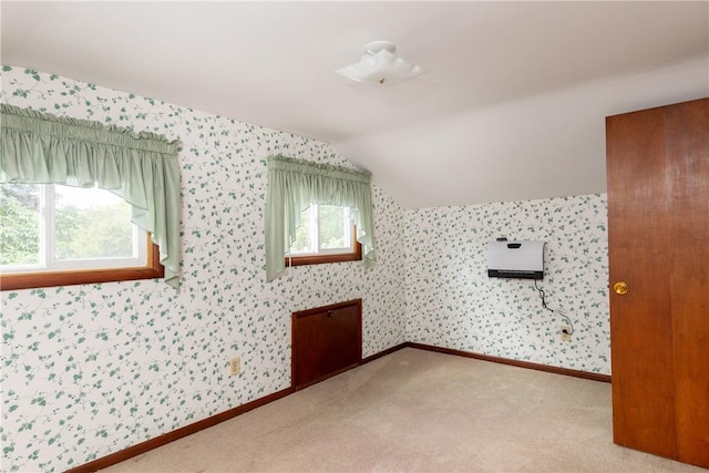 514 Maple St, Big Flats, NY 14814 - bonus room with vaulted ceiling, wallpapered walls, and carpet floors
