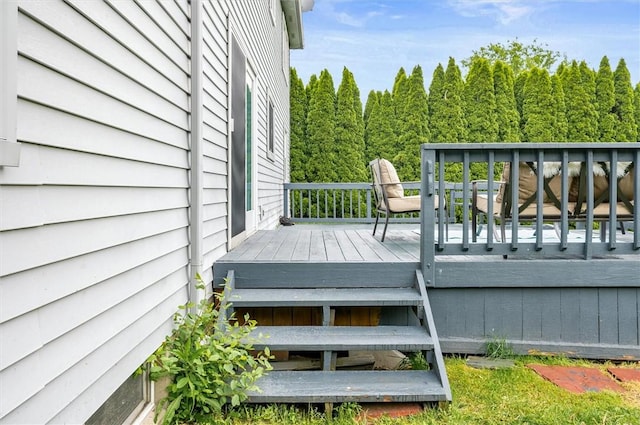 73 Hazel Bark Run, Gates, NY 14606 - view of wooden deck