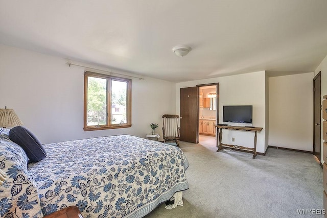 79 Pin Oak Cir, Grand Island, NY 14072 - bedroom with light carpet and connected bathroom
