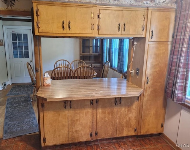15 Beaver St, Manheim, NY 13329 - kitchen with light countertops and brick patterned floors