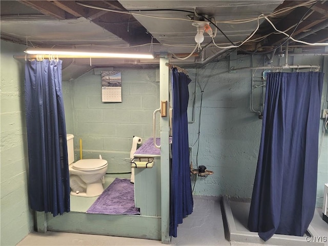 15 Beaver St, Manheim, NY 13329 - full bathroom with a shower with curtain and concrete flooring