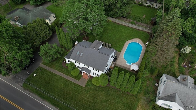 105 Maple Dr, Dewitt, NY 13066 - bird's eye view of a pool