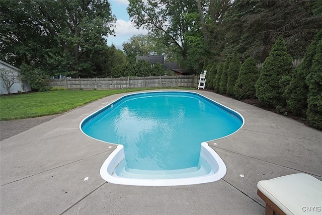 105 Maple Dr, Dewitt, NY 13066 - view of swimming pool featuring a fenced backyard and a patio area