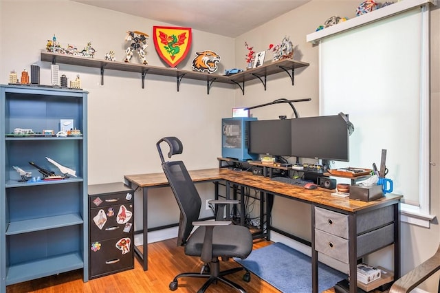 1463 Lehigh Station Rd, Henrietta, NY 14467 - office area featuring wood finished floors