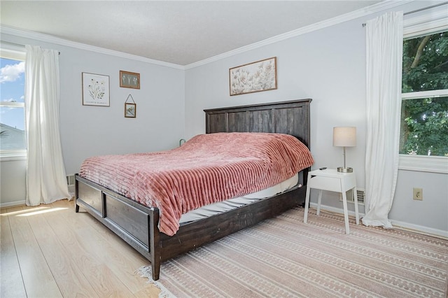 3487 Scenic Way, Walworth, NY 14502 - bedroom with crown molding and light wood-style flooring