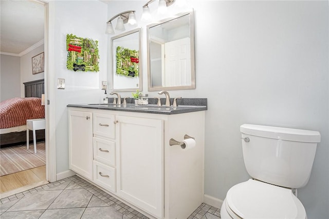 3487 Scenic Way, Walworth, NY 14502 - ensuite bathroom with double vanity and crown molding