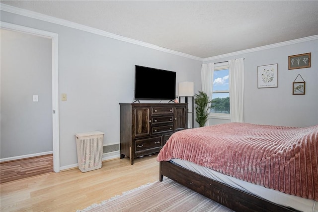 3487 Scenic Way, Walworth, NY 14502 - bedroom with light wood-type flooring and ornamental molding