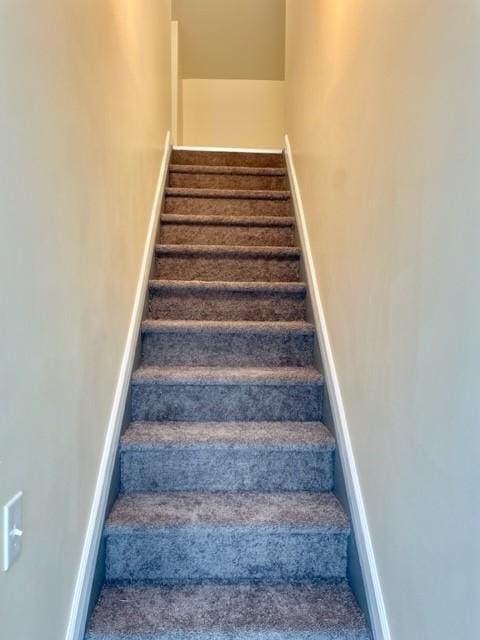 508 Baylor Rd, Elmira-City, NY 14904 - staircase with carpet floors and baseboards