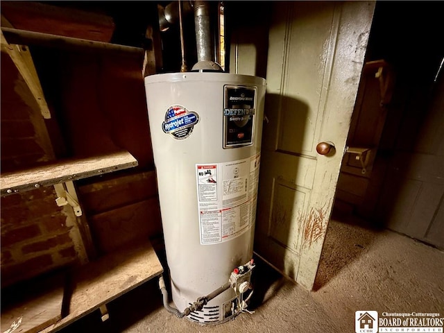 118 S 8th St, Olean-City, NY 14760 - utility room featuring gas water heater